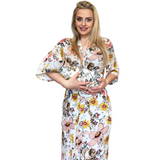 Complete Robe and Swaddle Set 5-Piece (Vintage Floral)